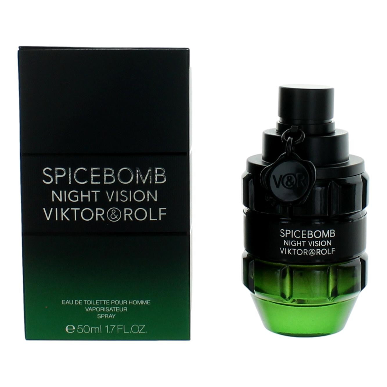 Bottle of Spicebomb Night Vision by Viktor & Rolf, 1.7 oz Eau De Toilette Spray for Men